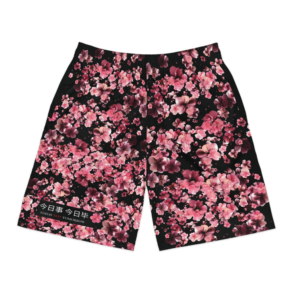 Floral Sakura Jogger Shorts — (今日事今日毕 )