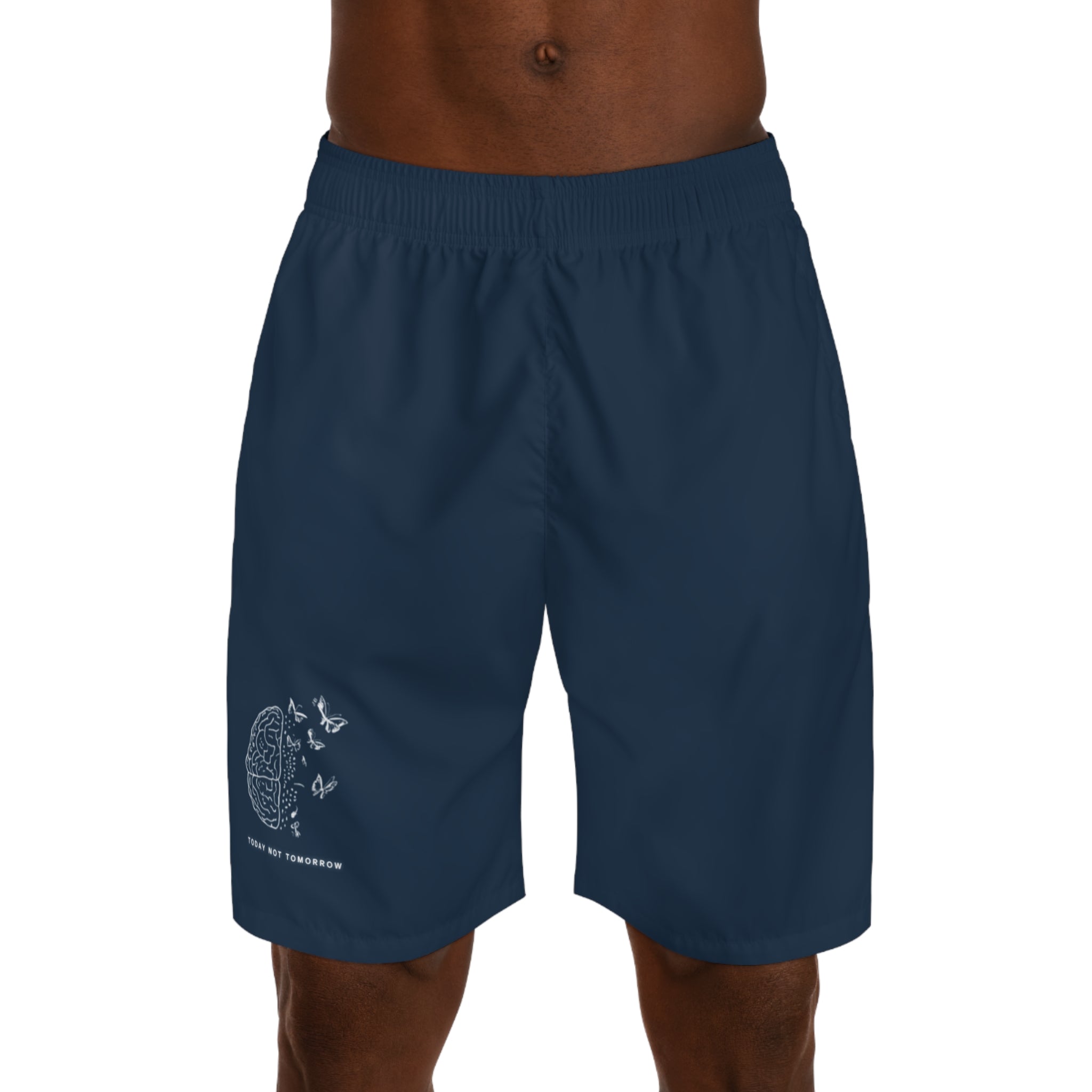Relax Your Mind Jogger Shorts — True Navy Blue