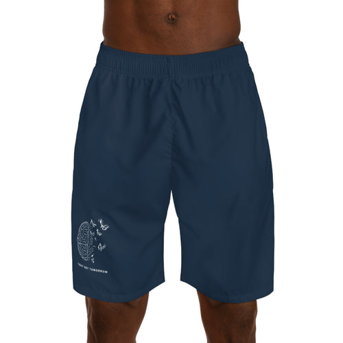 Relax Your Mind Jogger Shorts — True Navy Blue